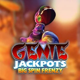 Official Jackpots logo: Genie Jackpots: Big Spin Frenzy by Blueprint Gaming at BetFriday Casino