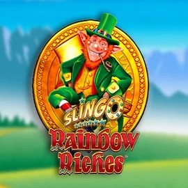 Slingo Rainbow Riches logo by Gaming Realms BetFriday Casino