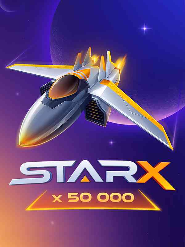 StarX slot logo by 100HP Gaming at BetFriday CasinoStarX