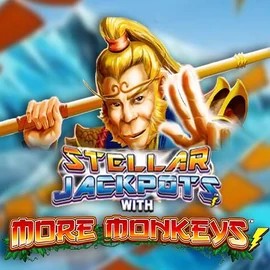 Stellar Jackpots with More Monkeys logo by Lightning Box Game BetFriday Casino